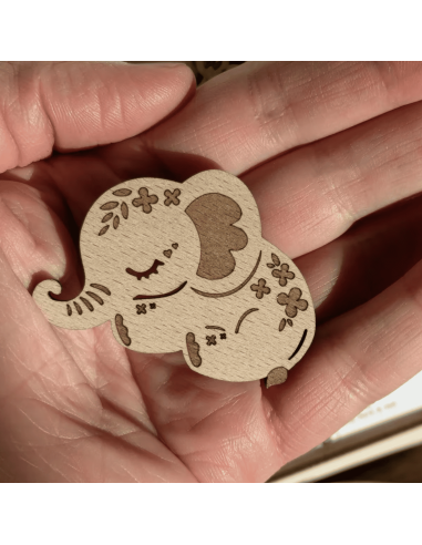 Câlin de poche Eléphant - Lilladrey