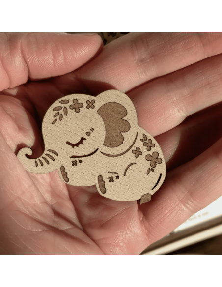 Câlin de poche Eléphant - Lilladrey