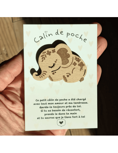 Câlin de poche Eléphant - Lilladrey