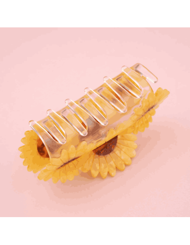 Grande pince à cheveux 3 tournesols - Coucou...