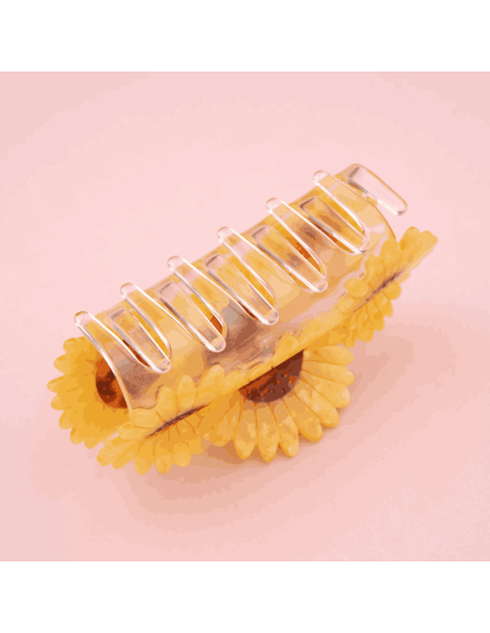 Grande pince à cheveux 3 tournesols - Coucou Suzette