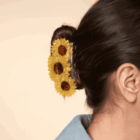 Grande pince à cheveux 3 tournesols - Coucou Suzette 2