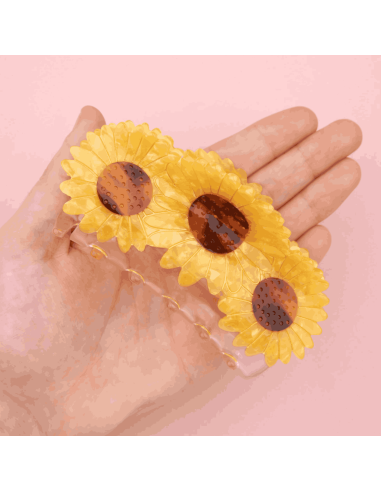 Grande pince à cheveux 3 tournesols - Coucou...