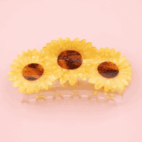 Grande pince à cheveux 3 tournesols - Coucou Suzette