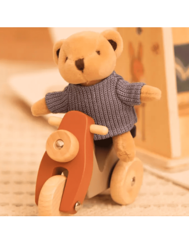 Peluche Ours Alexis en Vespa Mini friends -...