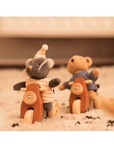 Peluche Ours Alexis en Vespa Mini friends -...