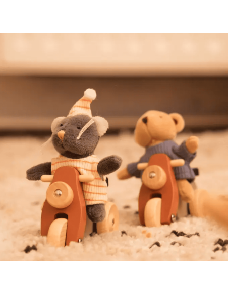 Peluche Ours Alexis en Vespa Mini friends - Egmont Toys