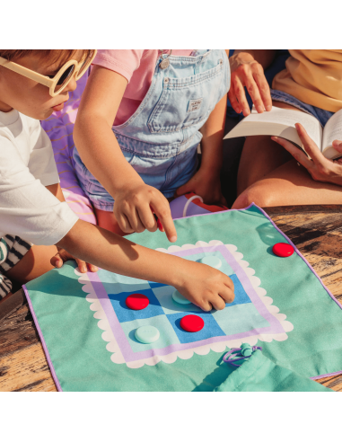 Jeu de plage Morpion/petits chevaux - Quut