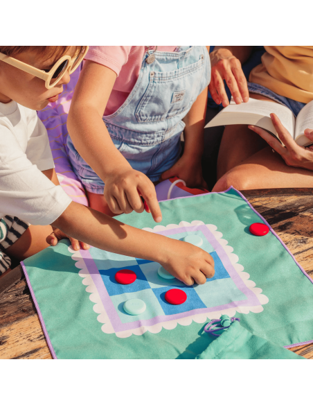 Jeu de plage Morpion/petits chevaux - Quut