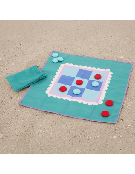 Jeu de plage Morpion/petits chevaux - Quut