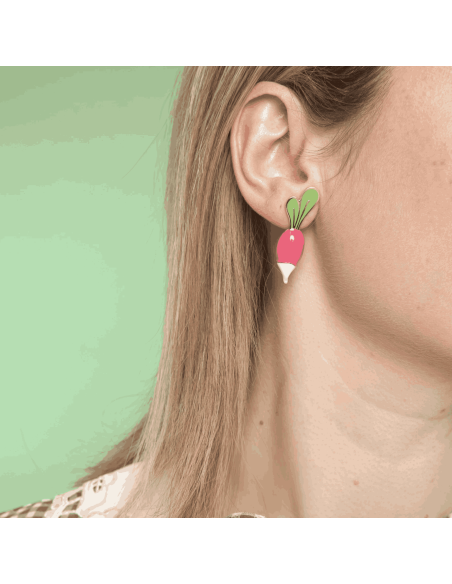 Boucles d'oreilles Radis - Coucou Suzette