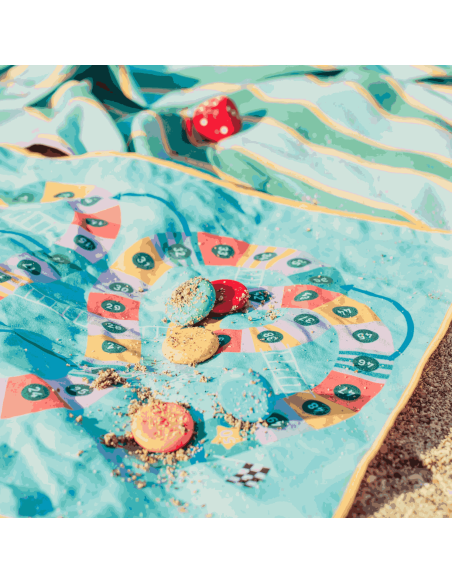 Jeu de plage Jeu de l'oie/serpents & échelles - Quut