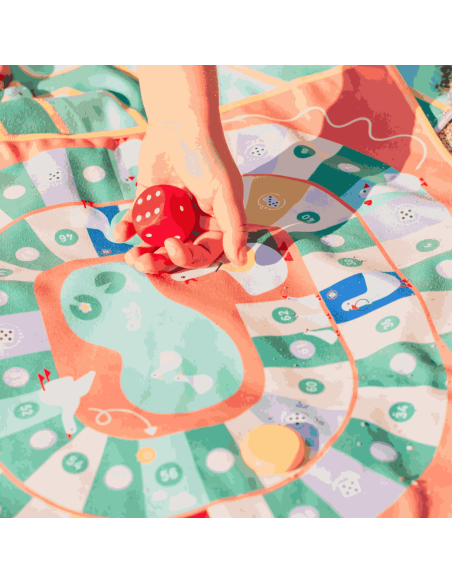 Jeu de plage Jeu de l'oie/serpents & échelles - Quut