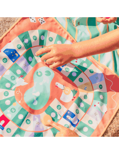 Jeu de plage Jeu de l'oie/serpents & échelles -...