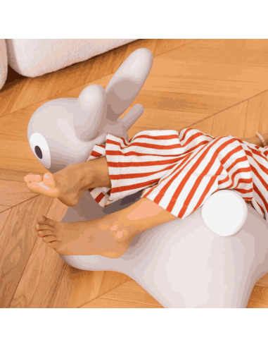 Animal sauteur Hoppi lapin beige - Quut