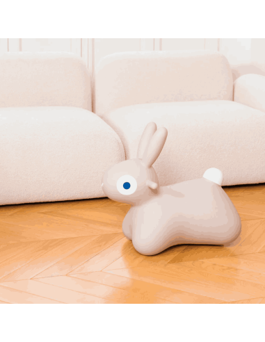 Animal sauteur Hoppi lapin beige - Quut