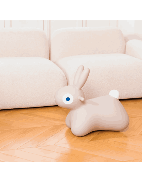 Animal sauteur Hoppi lapin beige - Quut