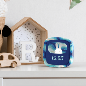 Réveil veilleuse Billy Clock Blue Waves - Mobility on Board
