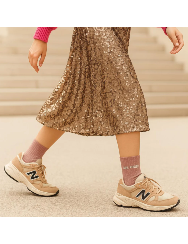 Chaussettes à paillettes Girl power