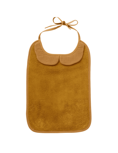 Grand bavoir à col - Havane