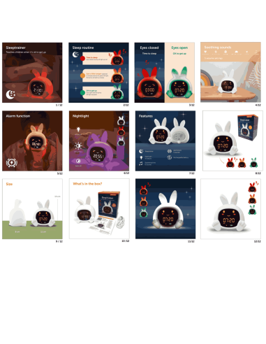 Réveil veilleuse Sarah - BB&Co