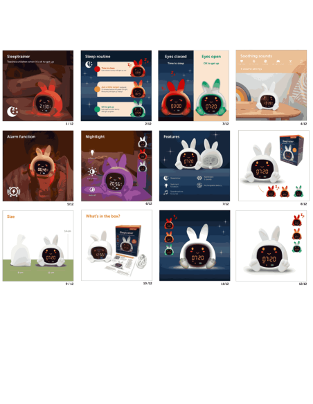 Réveil veilleuse Sarah - BB&Co