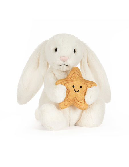 Peluche Lapin blanc avec étoile (M) - Jellycat