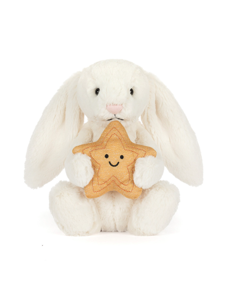 Peluche Lapin blanc avec étoile (M) - Jellycat