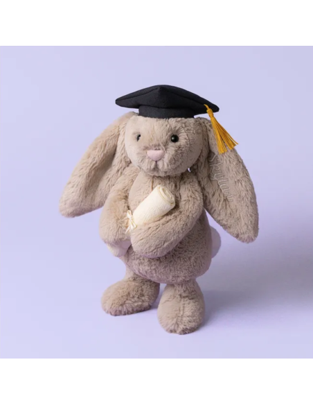 Peluche Lapin beige diplômé (M) - Jellycat