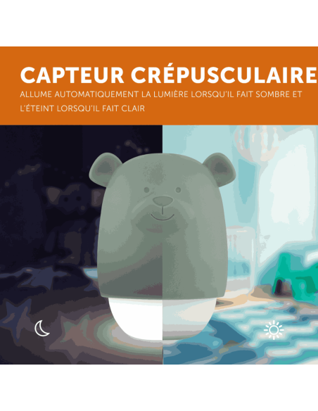 Veilleuse compacte nomade Benny sauge - Zazu