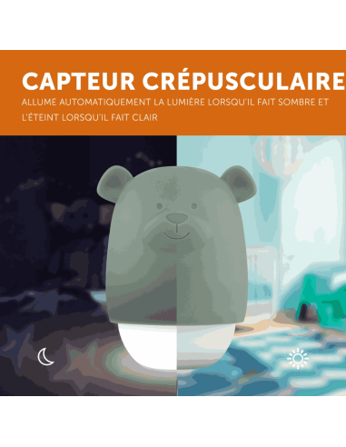 Veilleuse compacte nomade Benny beige - Zazu