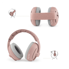 Casque antibruit évolutif rose - Zazu