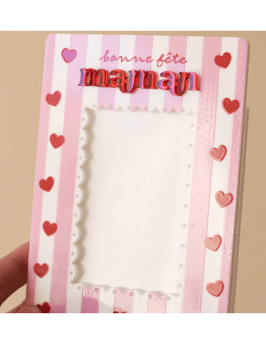 Cadre photo magnétique Bonne fête maman - Les...