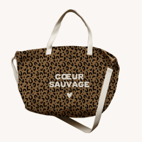 Sac cabas XL "Coeur Sauvage" - Zakuw
