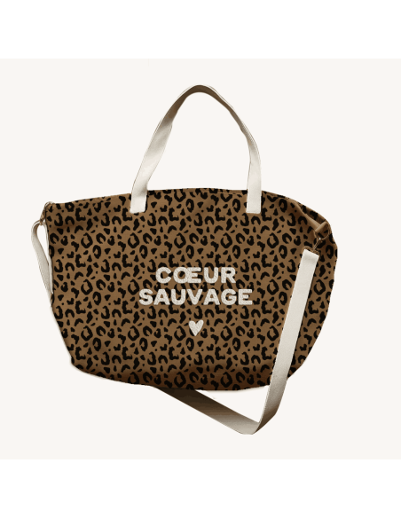 Sac cabas XL "Coeur Sauvage" - Zakuw