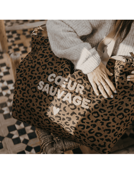 Sac cabas XL "Coeur Sauvage" - Zakuw