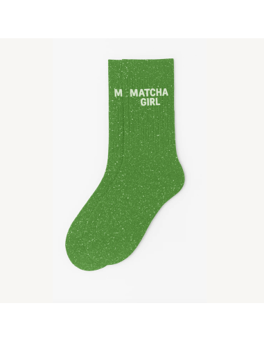 Chaussettes à paillettes Matcha Girl