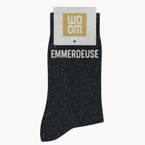 Chaussettes à paillettes Emmerdeuse