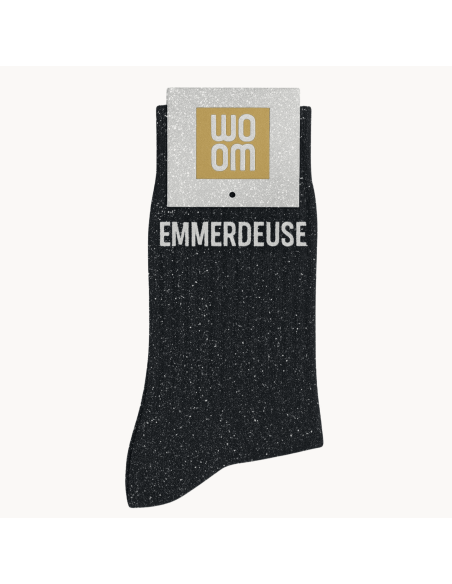 Chaussettes à paillettes Emmerdeuse