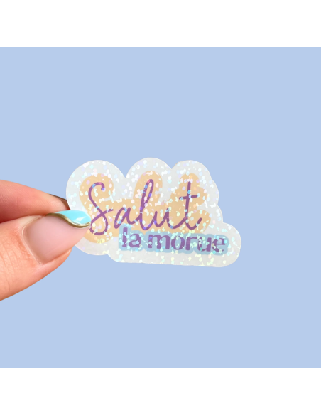 Autocollant "Salut la morue"
