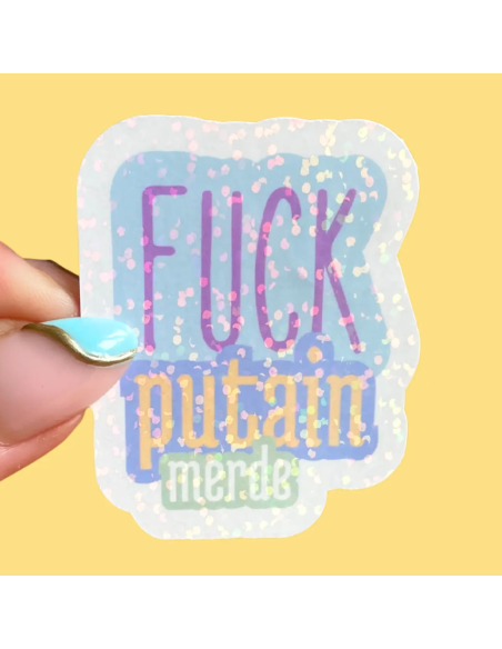 Autocollant "Fuck putain merde" - Atelier Naholi
