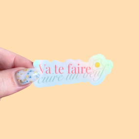 Autocollant "Vas te faire cuire un oeuf"