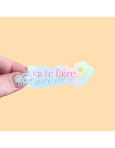Autocollant "Vas te faire cuire un oeuf"