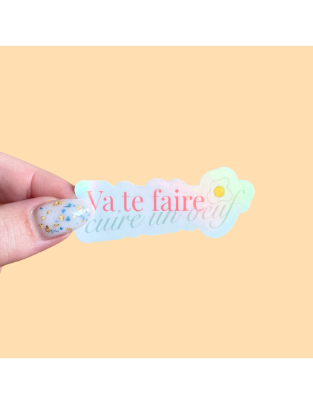 Autocollant "Vas te faire cuire un oeuf"