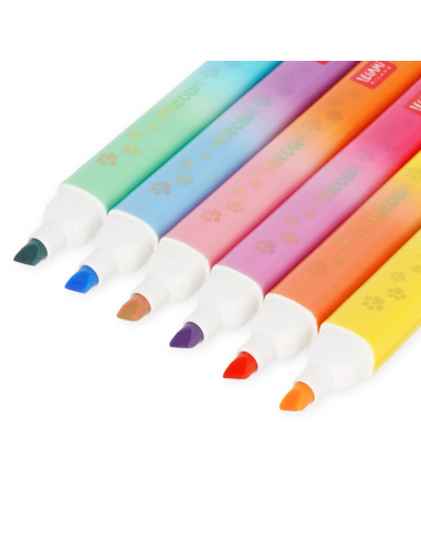 Set de 6 surligneurs double pointe - Legami