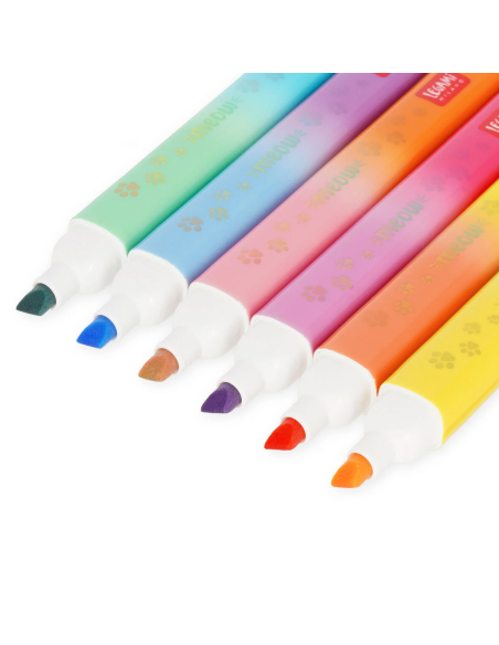 Set de 6 surligneurs double pointe - Legami