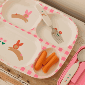 Assiette compartimentée lapin Chichi Pompon 2