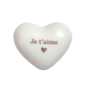 Coeur en céramique "Je t'aime"
