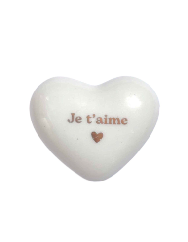 Coeur en céramique "Je t'aime"
