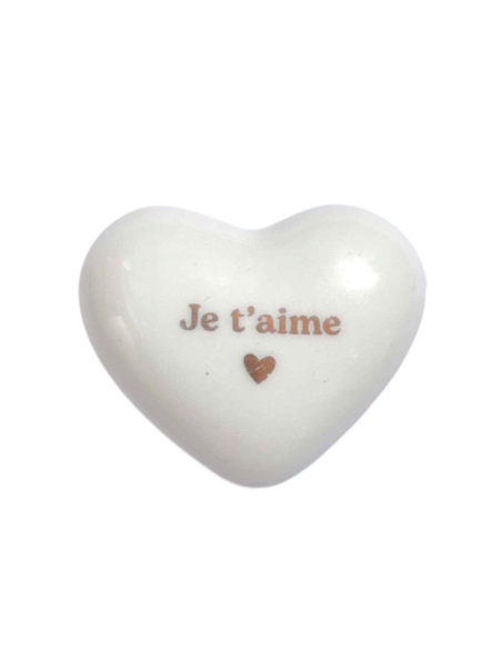 Coeur en céramique "Je t'aime"